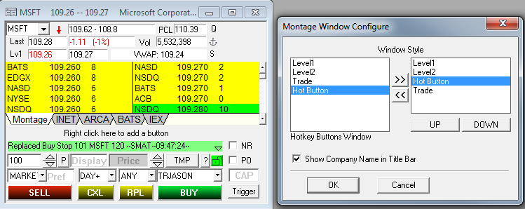 das trader hotkey for trigger order script