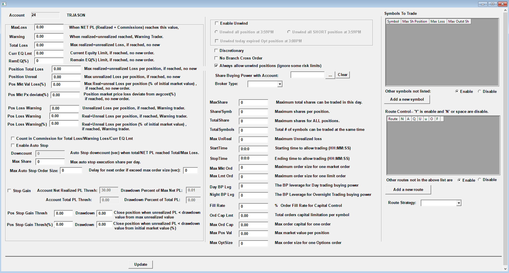 das trader hotkey for trigger order script